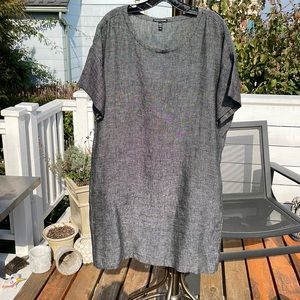 Eileen Fisher L organic linen and tencel tunic dress